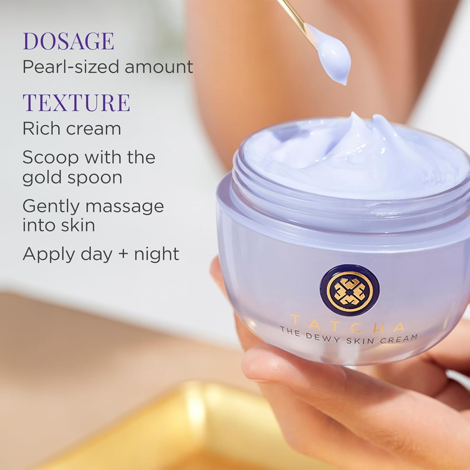 TATCHA The Dewy Skin Cream | Rich Face Cream to Hydrate, Plump and Protect Dry and Combo Skin 50 ml